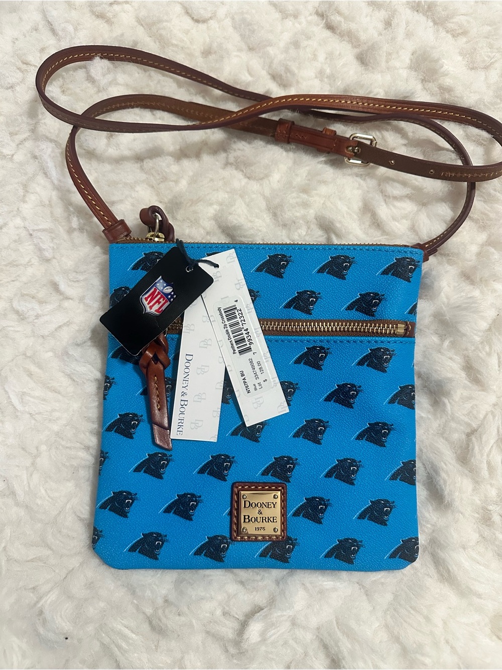 Dooney & Bourke Carolina Panthers Double Zip Crossbody